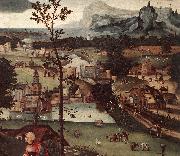 Landscape with the Rest on the Flight (detail) a PATENIER, Joachim